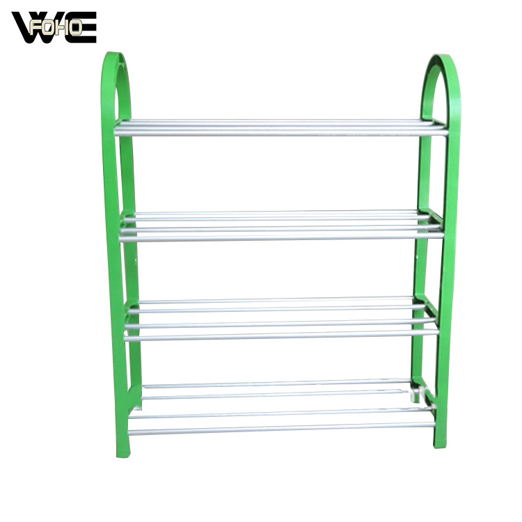 Single Row 4 Layer Metal Shoe Rack for Sale (fh-cm0517)