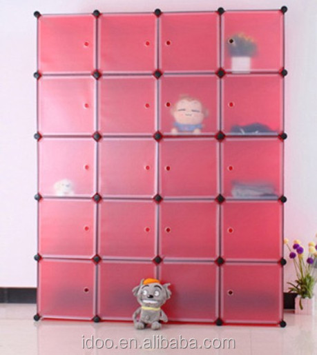 Easy assemble panel wardrobe closet ideas, each cube stands for 10-15kgs cloth cabinets heavy duty storage bins (FH-AL0069-20)