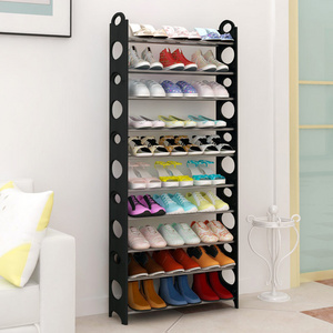 Easy install 10 tiers Free diy shoe storage cabinets plastic shoe rack