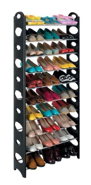 Premium Factory Storage Racks Organizer Plastic Modern Easy to Assemble 10 Tier Shoes Rack