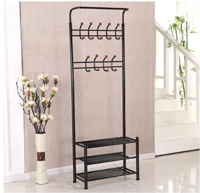 Multifunction Clothing Rack Metal Shelving Shoes Rack Clothes Hanger Shelf