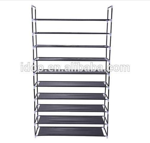 Wholesale Price 10 Tier Shoes Rack Easy to Assemble Plastic Shoe Stand Racks for Home