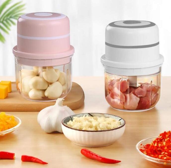 300ml Glass Bowl Wireless Portable Food Chopper Small Food Processor Garlic And Vegetables chopper