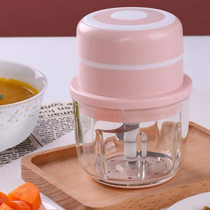 300ml Glass Bowl Wireless Portable Food Chopper Small Food Processor Garlic And Vegetables chopper