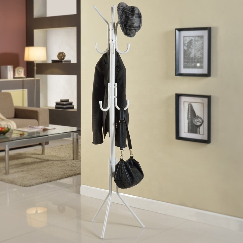 Modern Metal Iron Clothes Rack Cheap Colored Living Room Furniture Home Bedroom Gym Laundry-Multi-Purpose Coat Hanger Stand