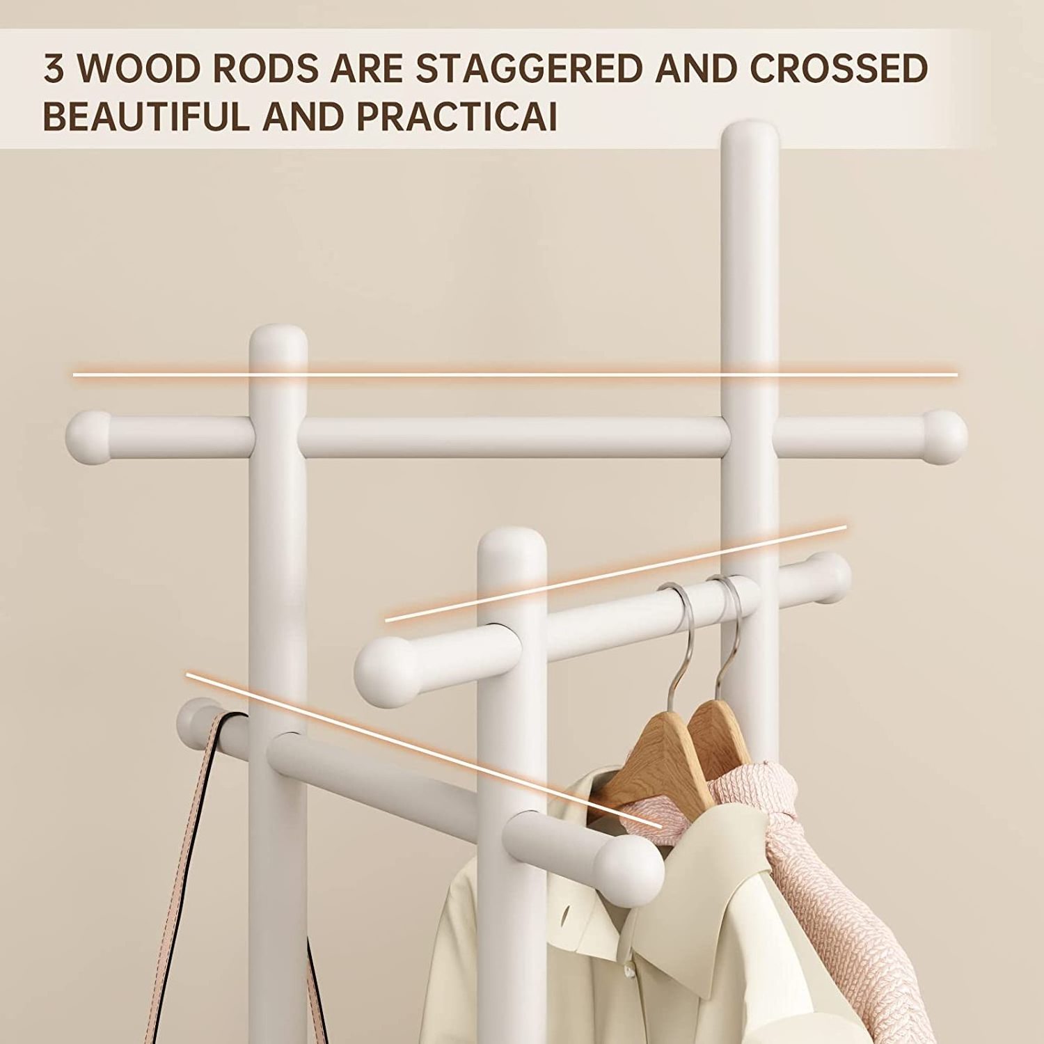 Low Price Wooden Coat Rack Rotating Clothes Hanger nordic clothes hanger coat rack clothes hat rack