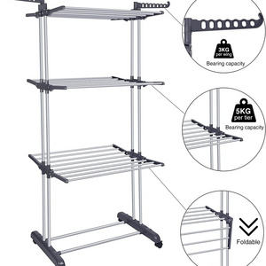 Factory Direct Sales Removable Wall Mounted Stand Hanger Drying Clothes Rack drying clothes rack