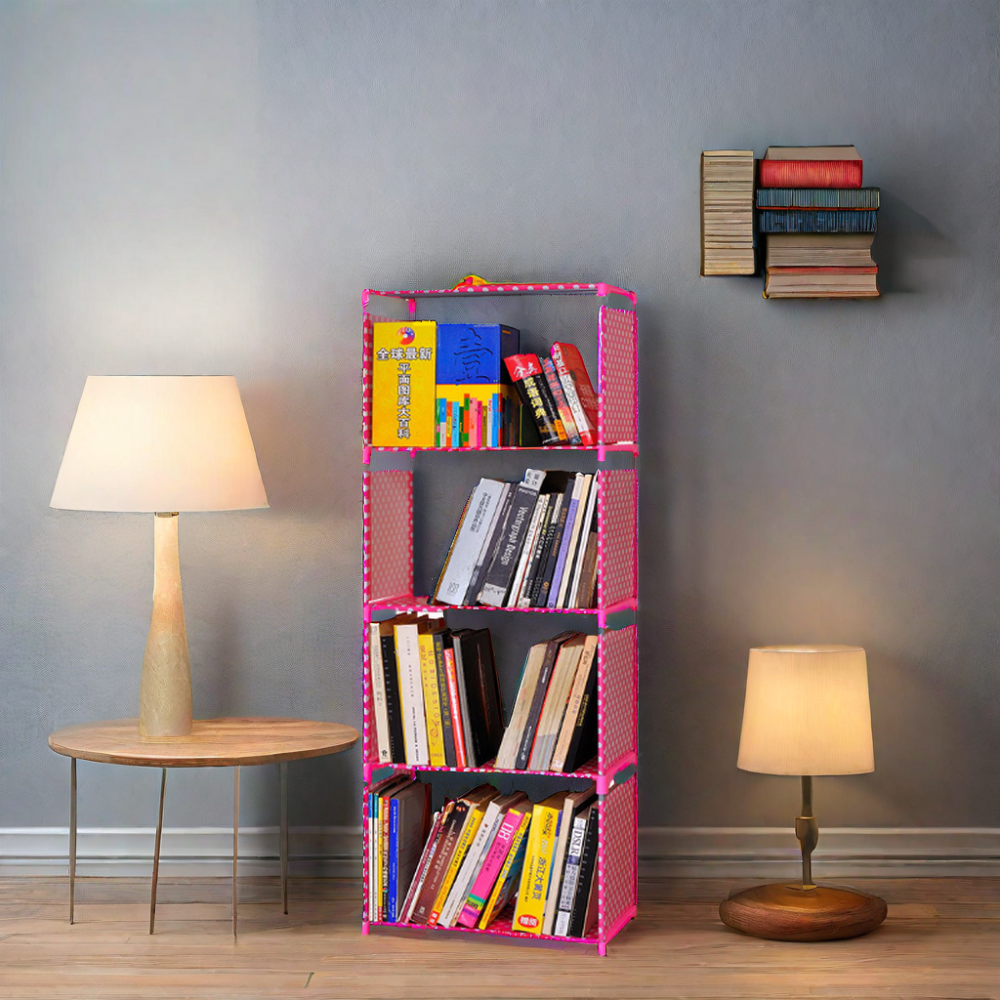 Custom furniture cloth plastic cube dustproof bookcase