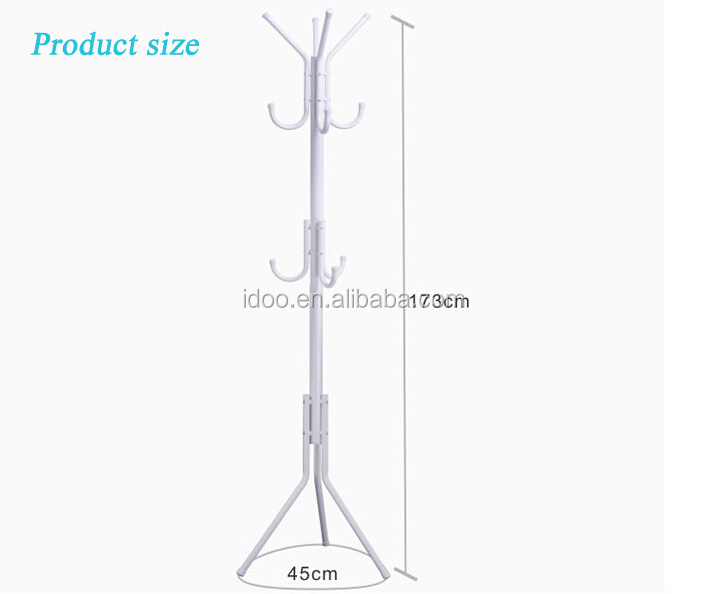 Factory Directly Sale Metal Coat Rack Home Furniture Colorful Standing Hanger Coat Stand