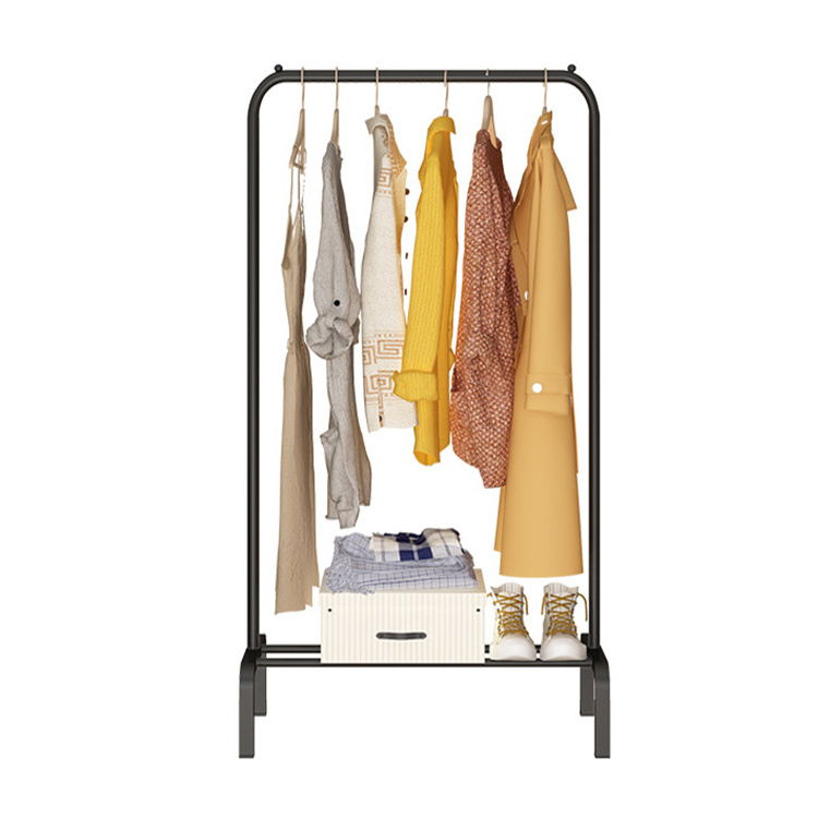 Wholesale Customizable Iron Cloth Drying Stand Bedroom Garment Rack Hanger Stand for Clothes Home Furniture for Living Room Use