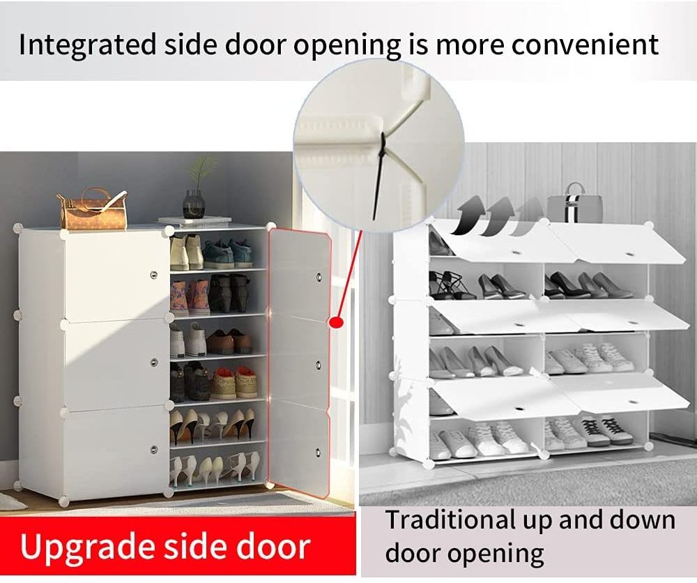 Portable Shoe Rack Storage Cabinet Modular Saving Space Suitable For Shoe Racks Boots Slippers