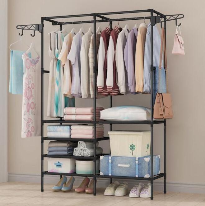 Professional Portable  Shoe Rack With Coat Hanger Quality Sticks Coat Rack