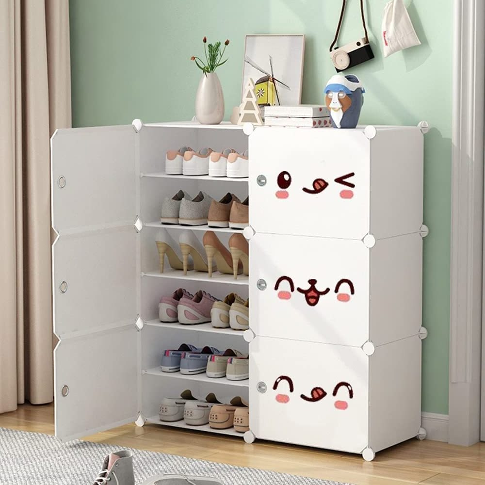 Portable Shoe Rack Storage Cabinet Modular Saving Space Suitable For Shoe Racks Boots Slippers