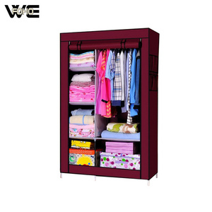 Chinese Small Room Classic Fabric Wardrobe Designs Adjustable Bedroom Wardrobe