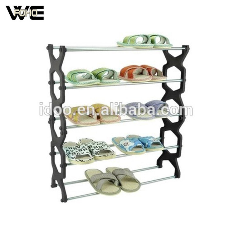 Factory Sale Metal Storage Racks Living Room Contemporary 5 Layer Shoe Racks Cabinet