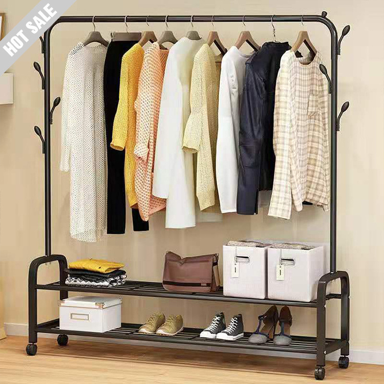 China TOP Supplier Retail Display Rack Adjustable Home Rolling Garment Display Racks for Shops