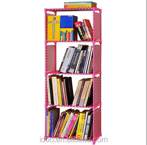 Custom furniture cloth plastic cube dustproof bookcase