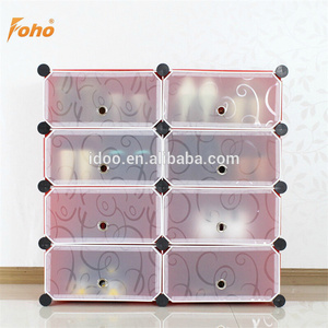 Simple shoe shelf modern assembly plastic small shoe cabinet   Storage box