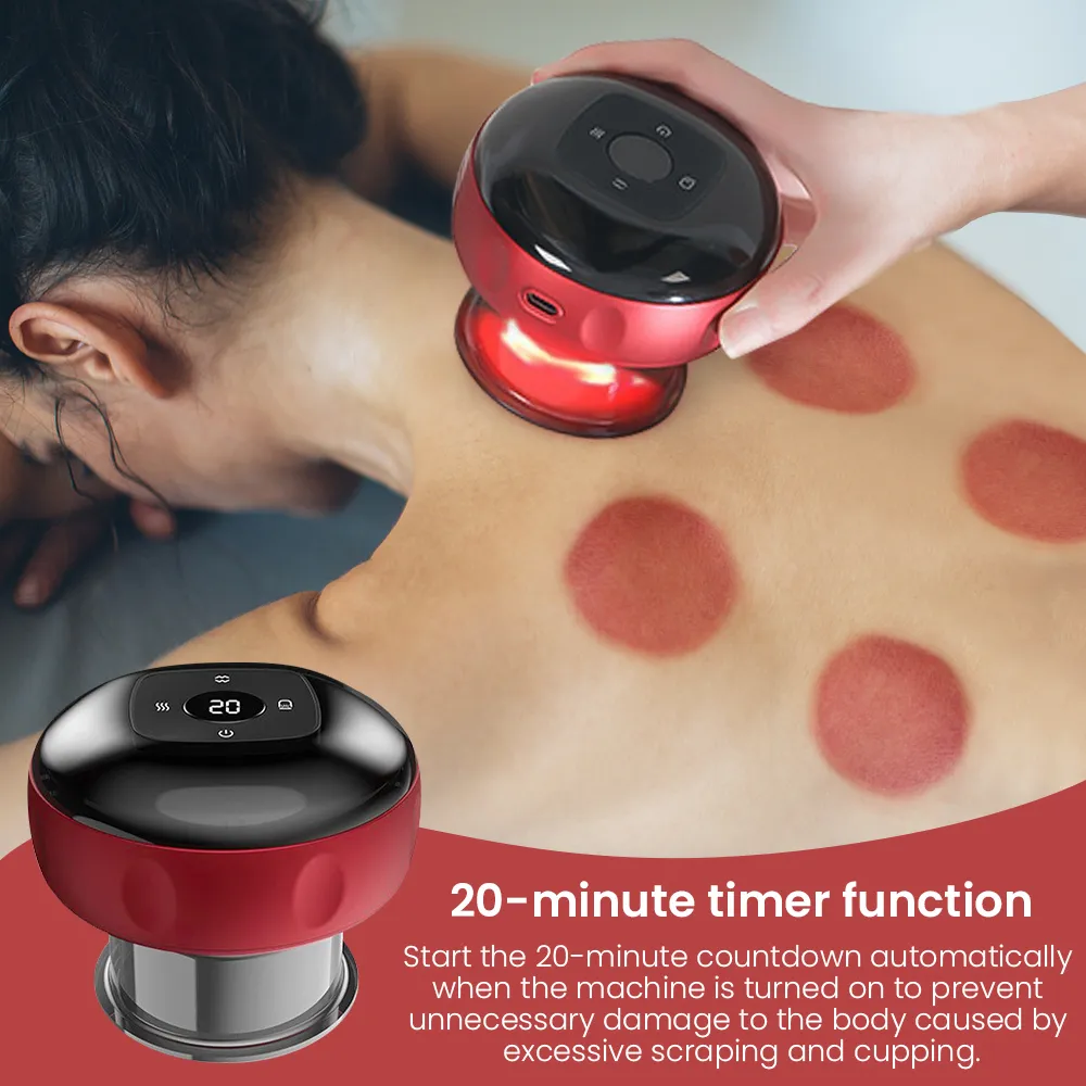 High Quality Heating Device Massage Vacuum Equipment Kit Silicone Therapy Cups Smart Massage Cupping Machine