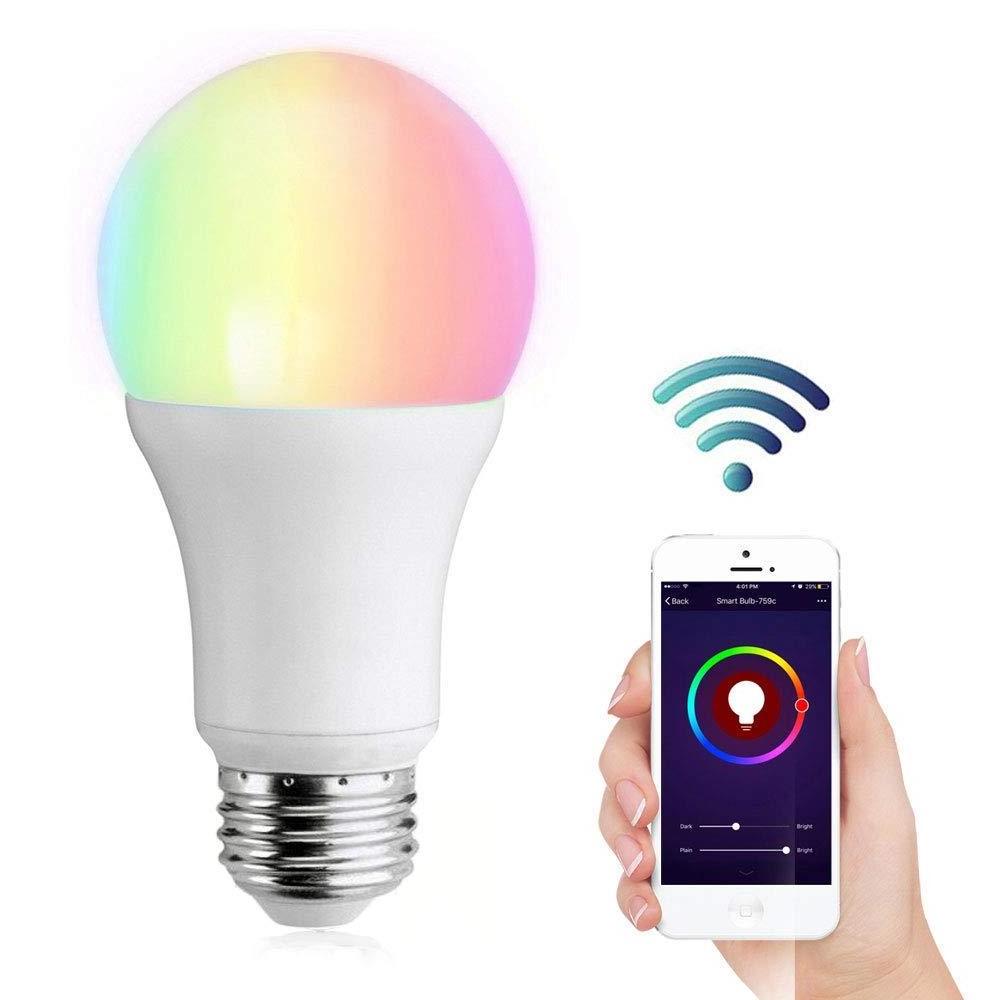 Tuya Smart Life Remote Control Smart Bulb Wifi Light Bulb Rgb Colour 16 Million for Home Automation LED Corn Lights AC 12 Months