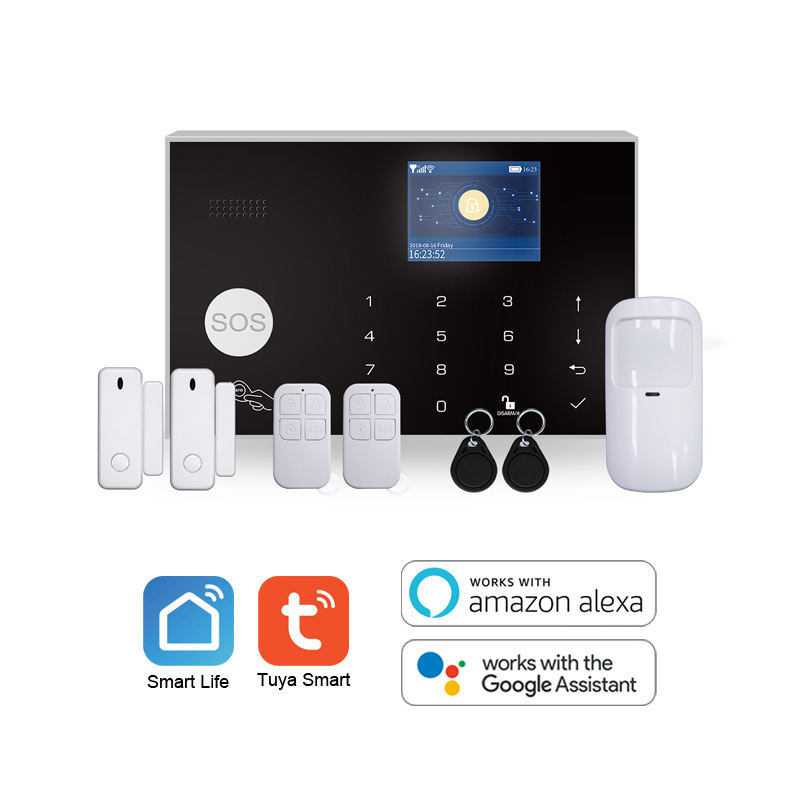 DIY Tuya smart alarm system 4g with wifi cigarette smoke detector