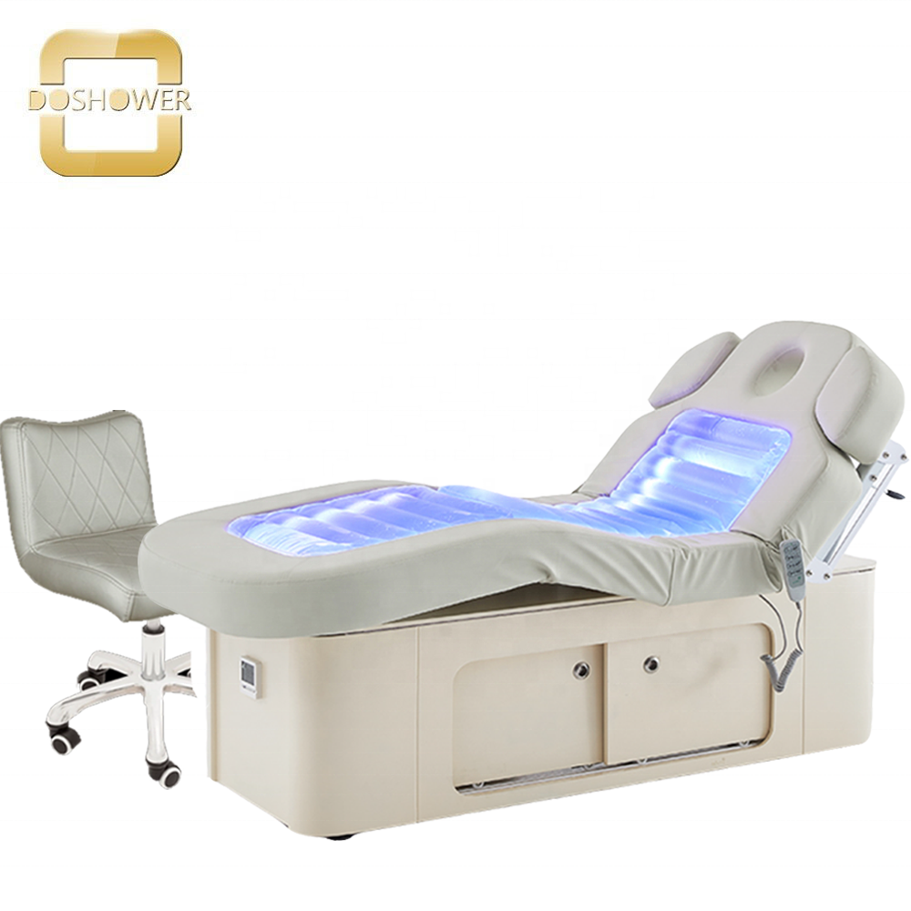 Water line massage bed supplier for electric therapy massage table of intelligent spa heating wellness bed