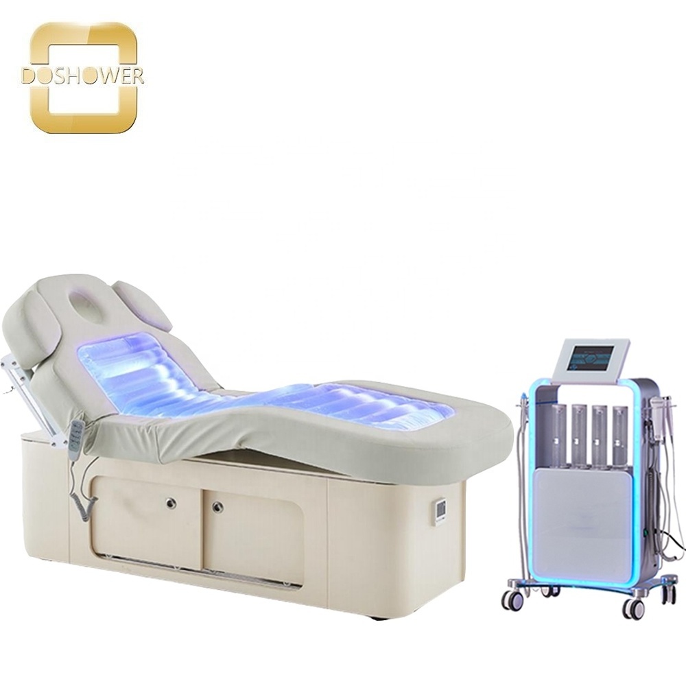 Water line massage bed supplier for electric therapy massage table of intelligent spa heating wellness bed