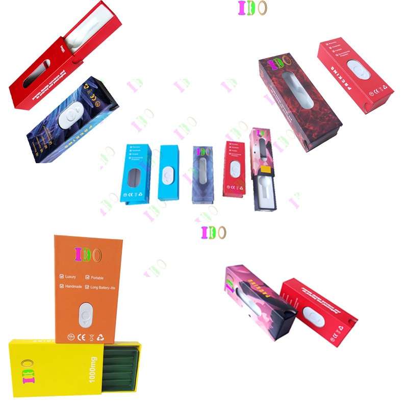 Hot Selling 1 gram Cart Child Proof Gift Pack Oil Cartridge 1ml Packaging Craft paper  box With Cart