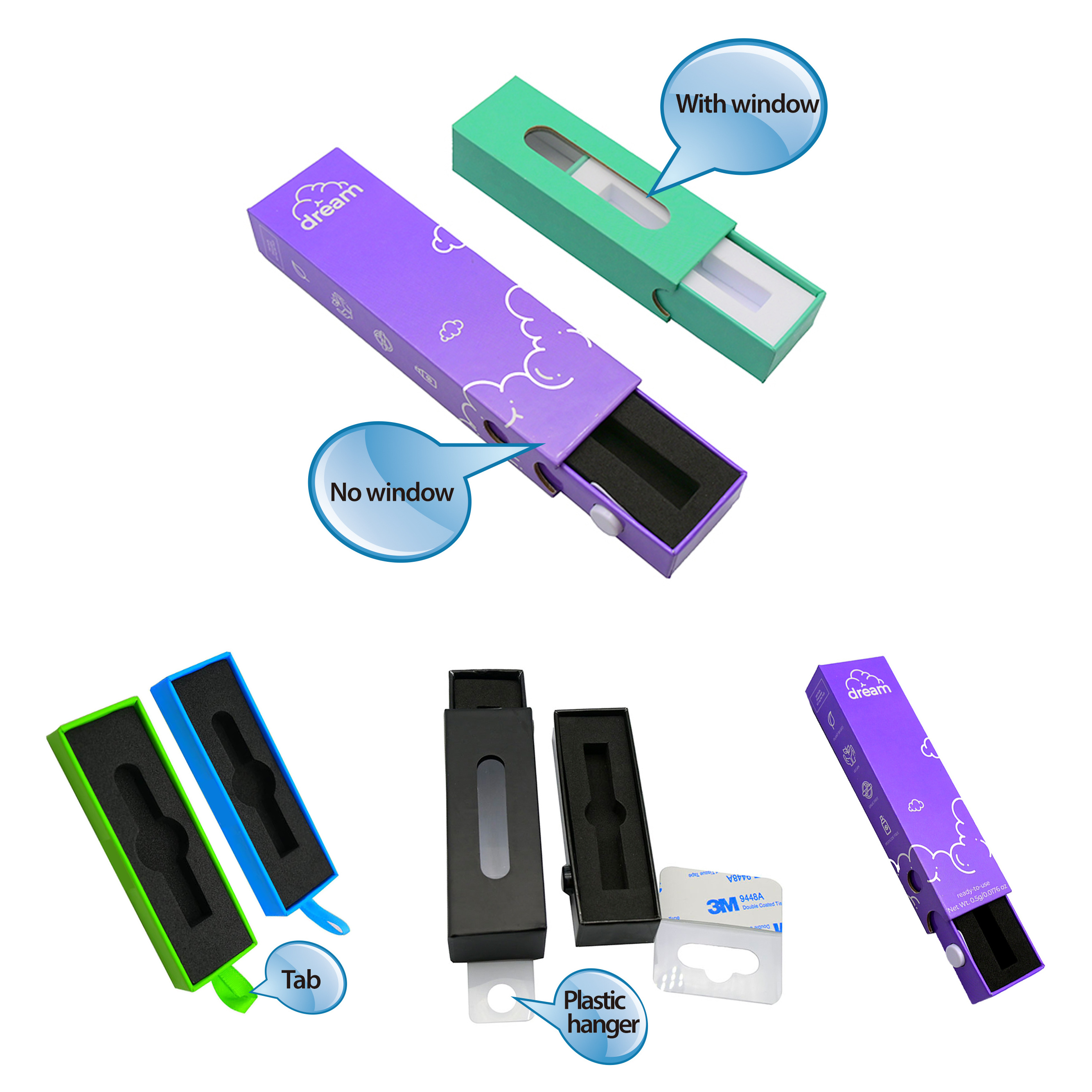 High quality disposable pen device pod system rigid packaging ceramic cartridge pen cardboard childproof box