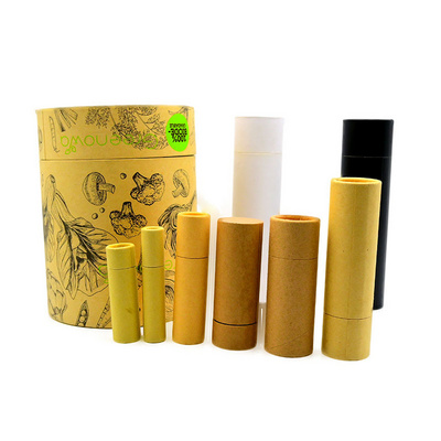 Custom Tea Coffee Cylinder Kraft Packaging Box Paper Tube Printed Cardboard Tube Round Kraft Packaging Round Box Packaging