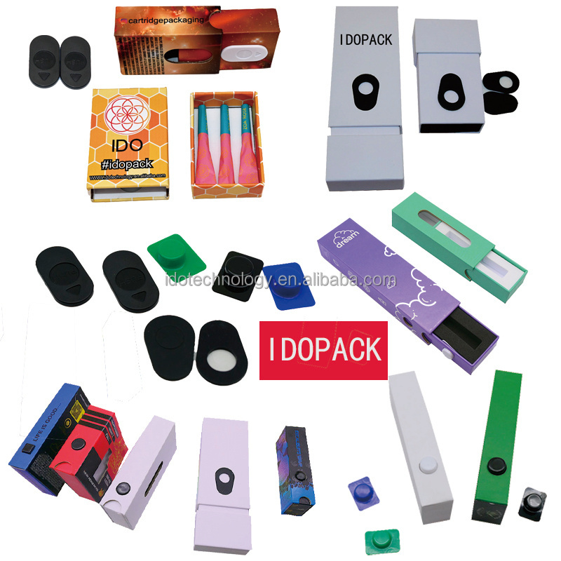 IDO Factory 1g 2g disposable pen device customize  rigid packaging box  cartridge pen child resistant custom cardboard box