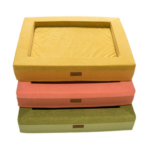 Pet Supplies Square Waterproof Orthopedic Premium Foam Pet bed Orthopedic Memory Foam Dog Cat Donut Bed Oval Pet Sleeping Bed