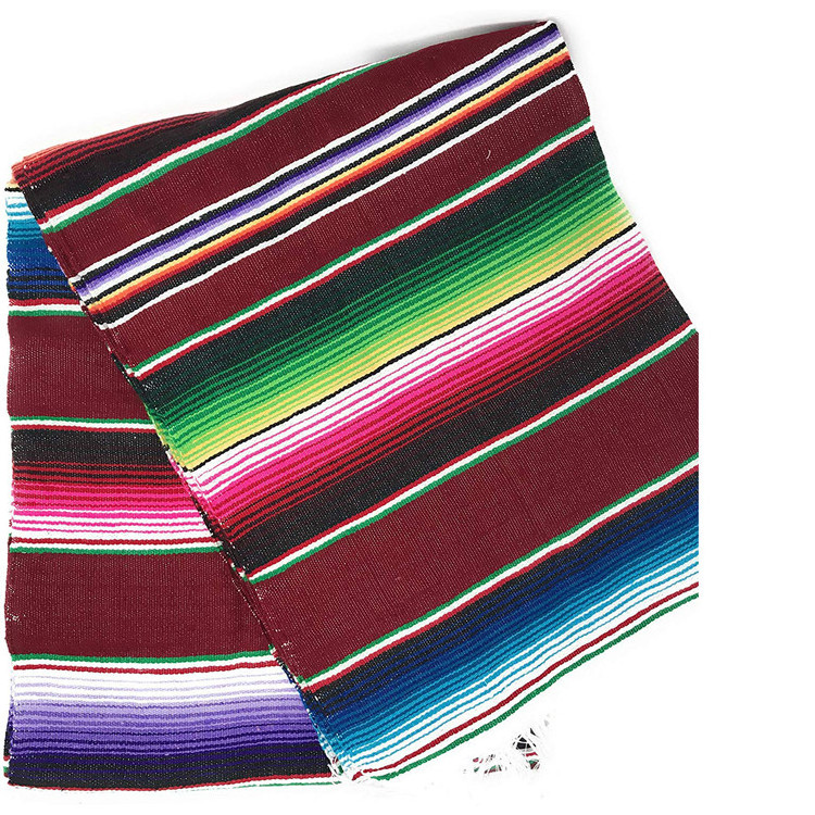 Sample Available animal embroidered poncho super soft sherpa mixed wool handwoven mexican blanket