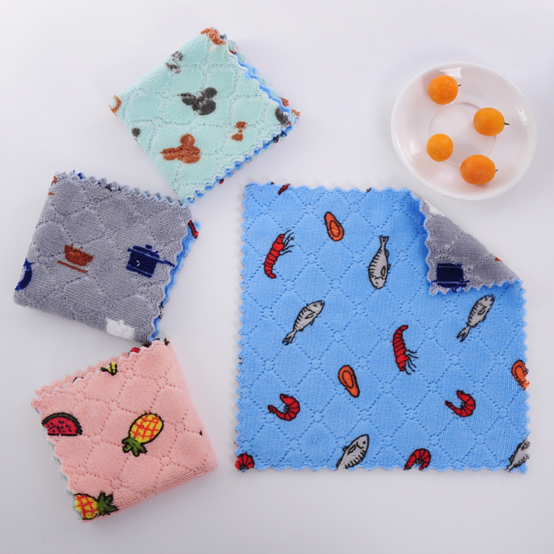 wholesale Stock Washable Professional MicrofiberT Dish Cloth Household Dust towel Lazy Kitchen washcloth Nonstick Wiping Rags