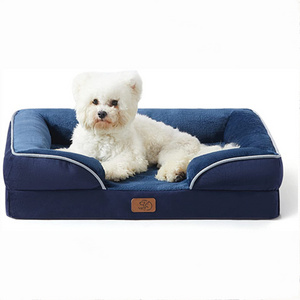 Waterproof Washable Removable Cover Pet Dog Bed Sofa Orthopedic Foam Bolster haute diggity dog Bed