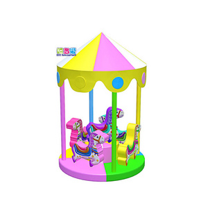 Children Indoor Electric Playground Equipment Soft Play Carousel Swing