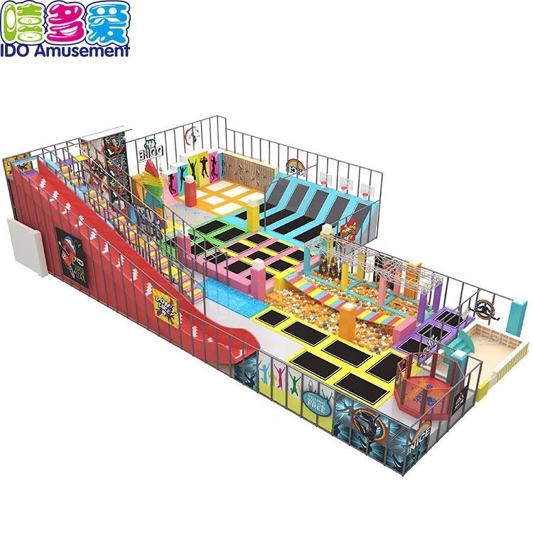 New Design Welcome OEM/ODM Adult/Kids Indoor Jumping Trampoline Park Playground Equipment With Foam Pit For Sale