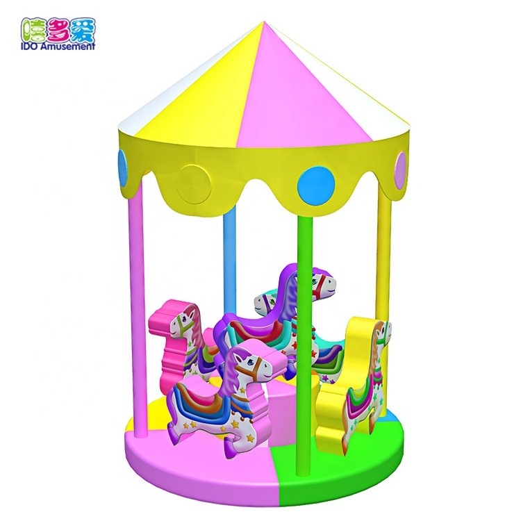 Ido Aumusement Children Favourite Interactive Soft Play Toys Carousel