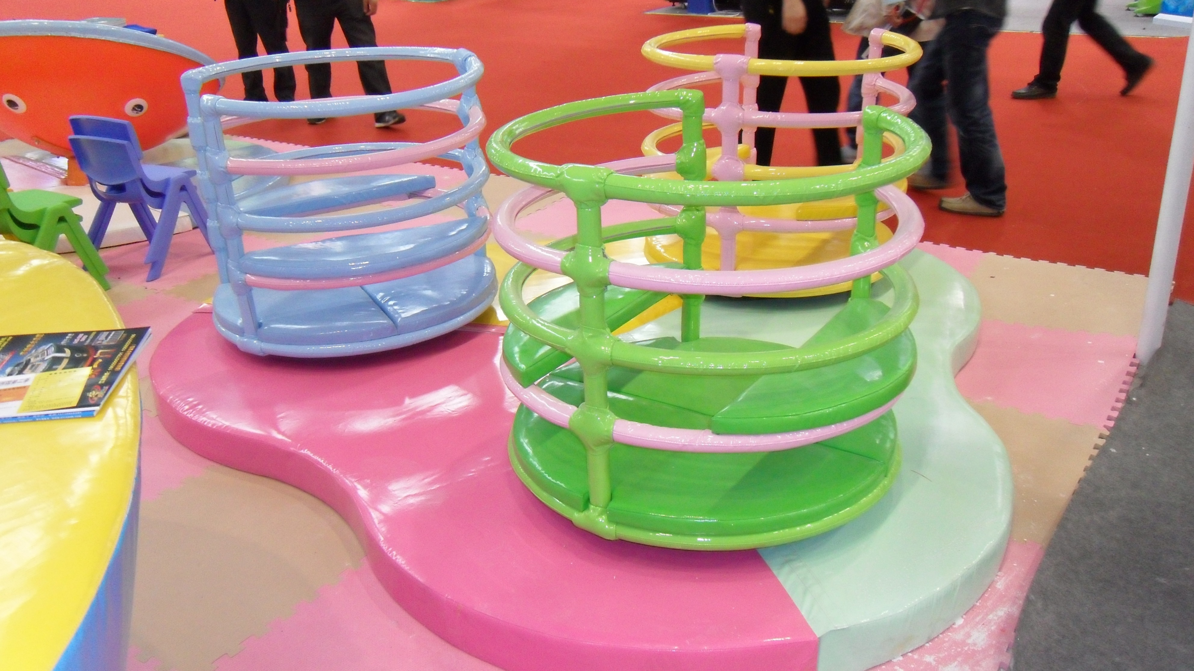 Tea Cup Carousel Kids Electric Soft Play Playground Equipment Roundabout Indoor Guangzhou