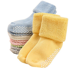 Adorable Cotton Baby Socks with Non-slip Rubber Soles Good Quality