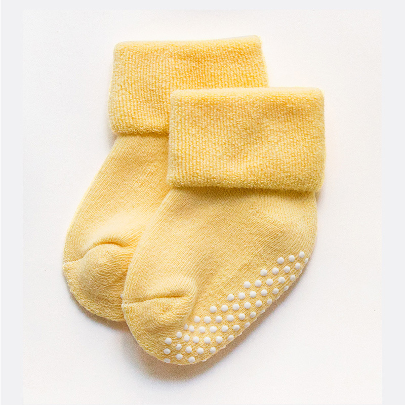 Adorable Cotton Baby Socks with Non-slip Rubber Soles Good Quality