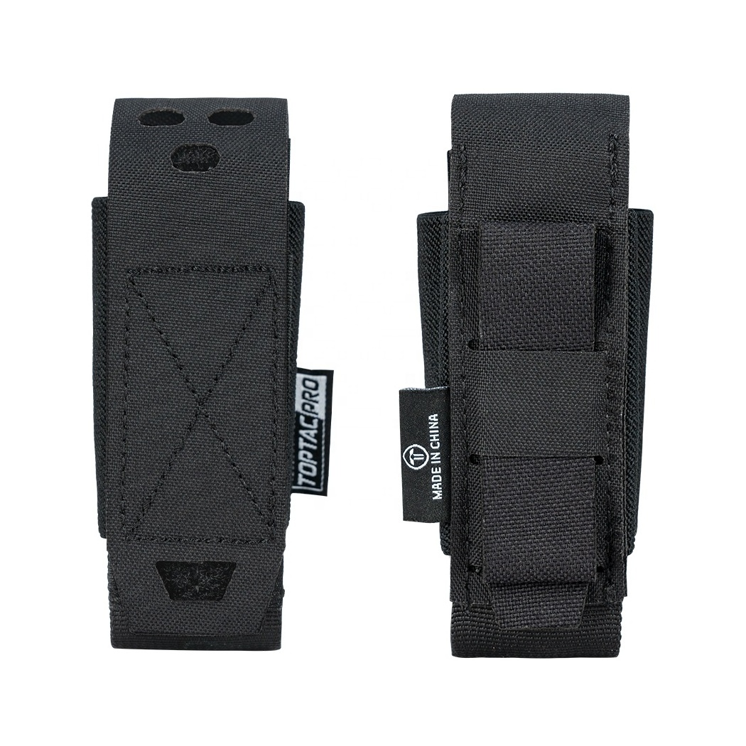 TOPTACPRO 500D Cordura MOLLE Mag Pouch Magazine Holder Flash Bang Pouch Tactical Flashlight Holder