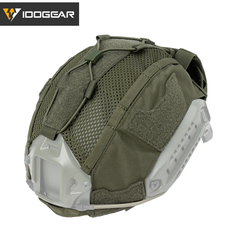 IDOGEAR Tactical Ranger Green Rear Battery Pouch Weight Balanced Pouch Helmet Cover For Maritime Fast Helmet L/XL