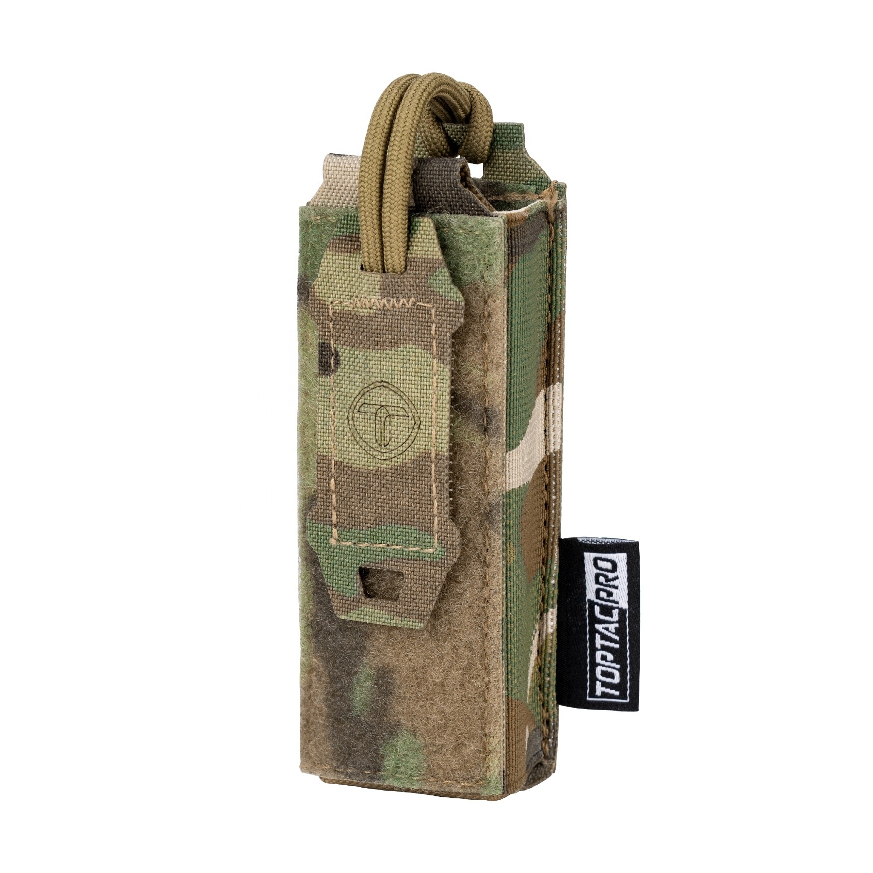 TOPTACPRO US Genuine CP Fabric Tactical 9mm Mag Pouch Knife Pouch MOLLE Tool Pouch with Hook Handle