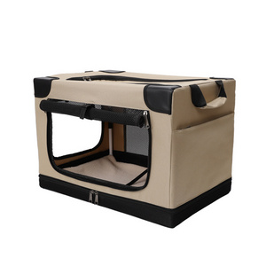 High Sales Wholesale Pet Tent Outside Carrier Folding Portable Big Pet Carrier Breathable Mesh Oxford Dog Cat Carrier