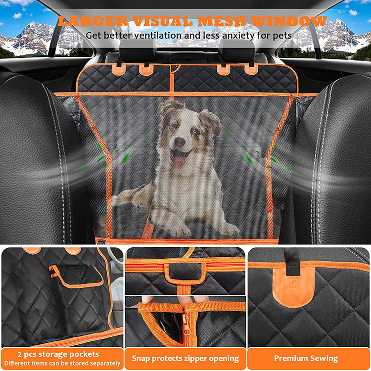 Dog Back Seat Cover Hammock 600D Oxford Pet Products Dog Car Seat Cover Waterproof non-slip Dog Car Seat Cover