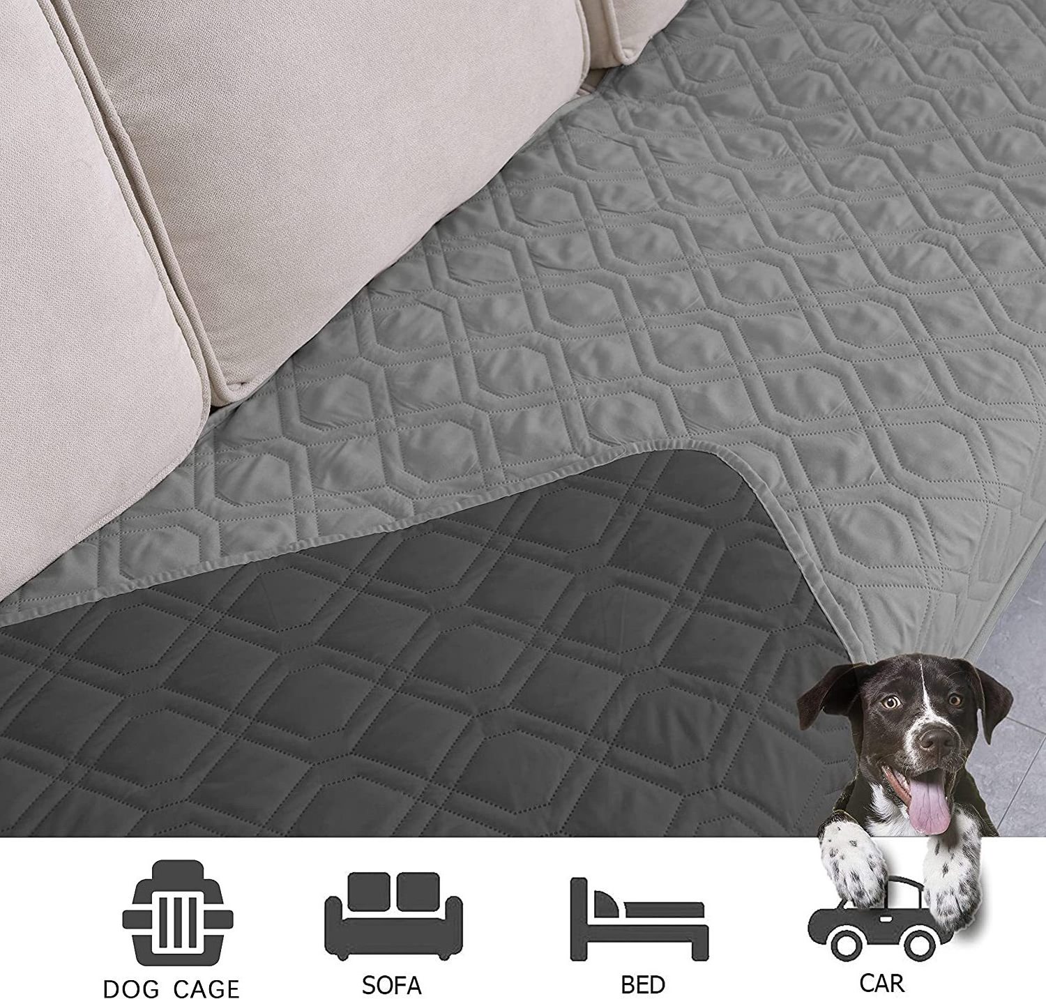 Hot Selling Pet Seat Cover Furniture Scratch Proof Dog Sofa Cover Waterproof Dog Bed Cover For Car Sofa Bed