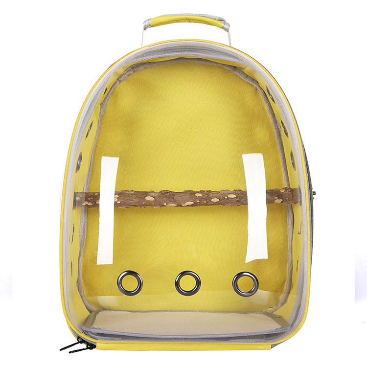 Travel Portable Outing Backpack Transparent Shoulder Handbag Pet Parrot Bag Cat Cage Pet Backpack