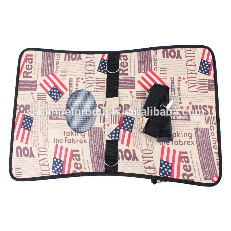 Custom Pattern American Best Selling Products Folding Portable Cat Dog Carrier Tote Pet Carry Travel Bag