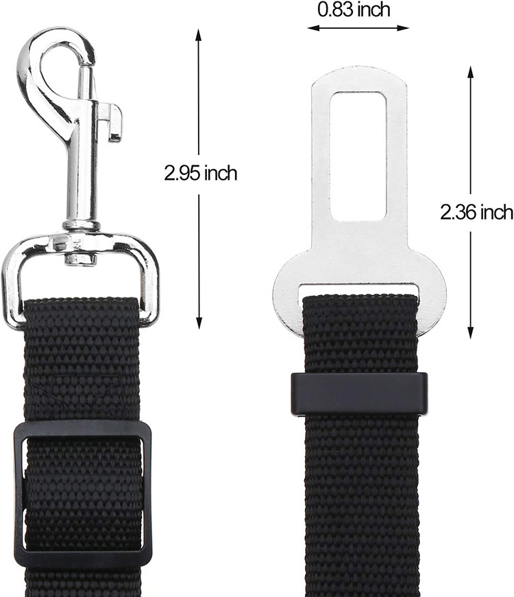 Accessories for Dogs Cats and Pets Adjustable Length Pet Dog Cat car seat Belt Pet seat Belt